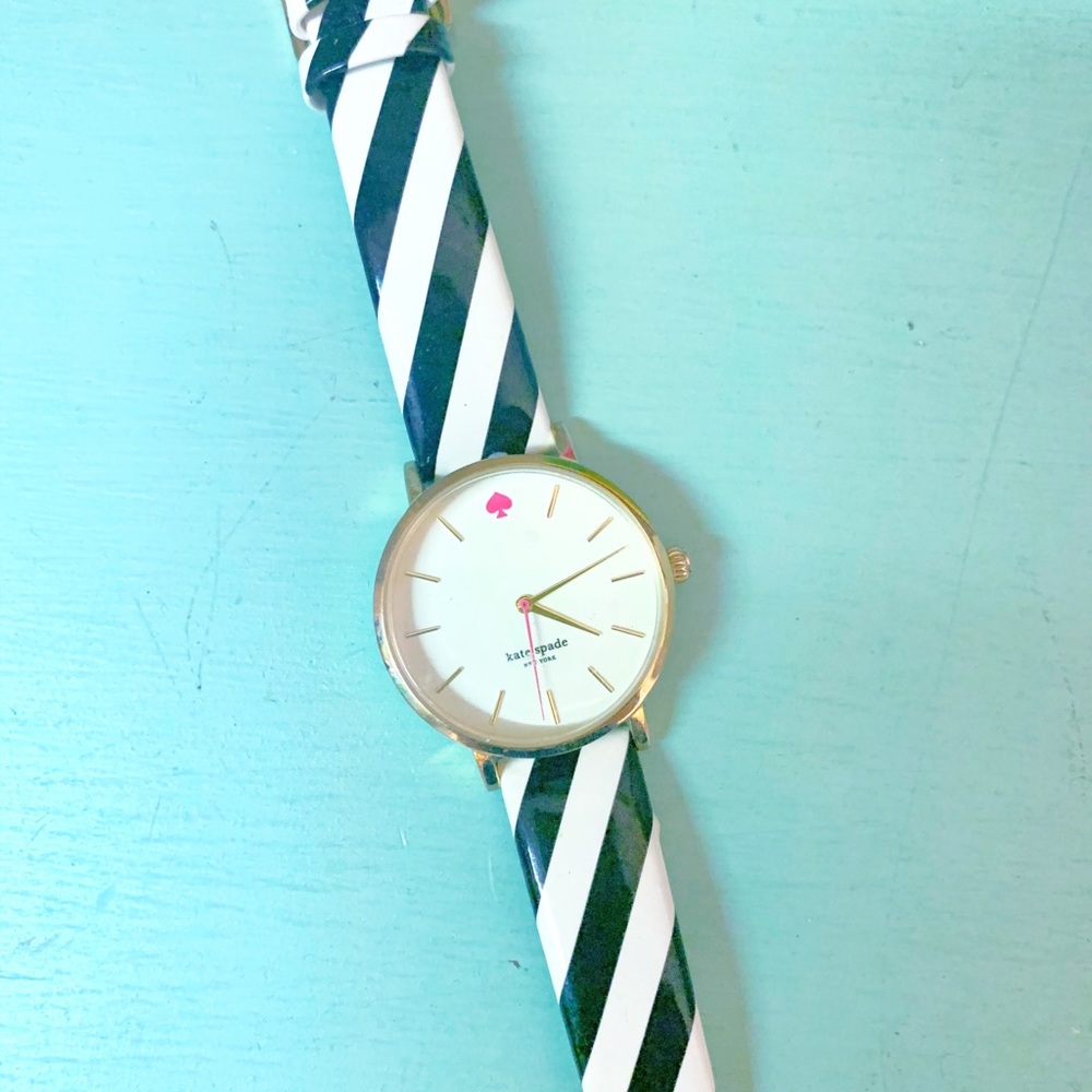 Kate Spade Striped Patent Watch